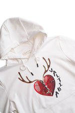 Sweat à capuche blanc