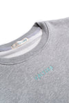 Sweat-shirt gris brodé