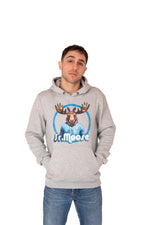 Sweat à capuche gris