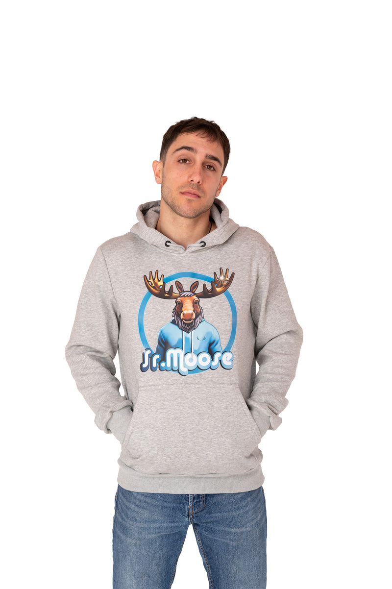Sweat à capuche gris