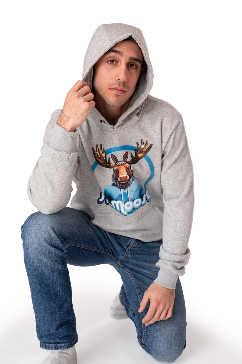 Sweat à capuche gris