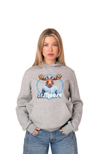 Sweat à capuche gris
