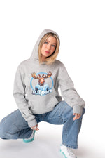 Sweat à capuche gris